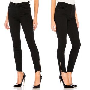 MOTHER The Stunner Double Zip Ankle Step Fray